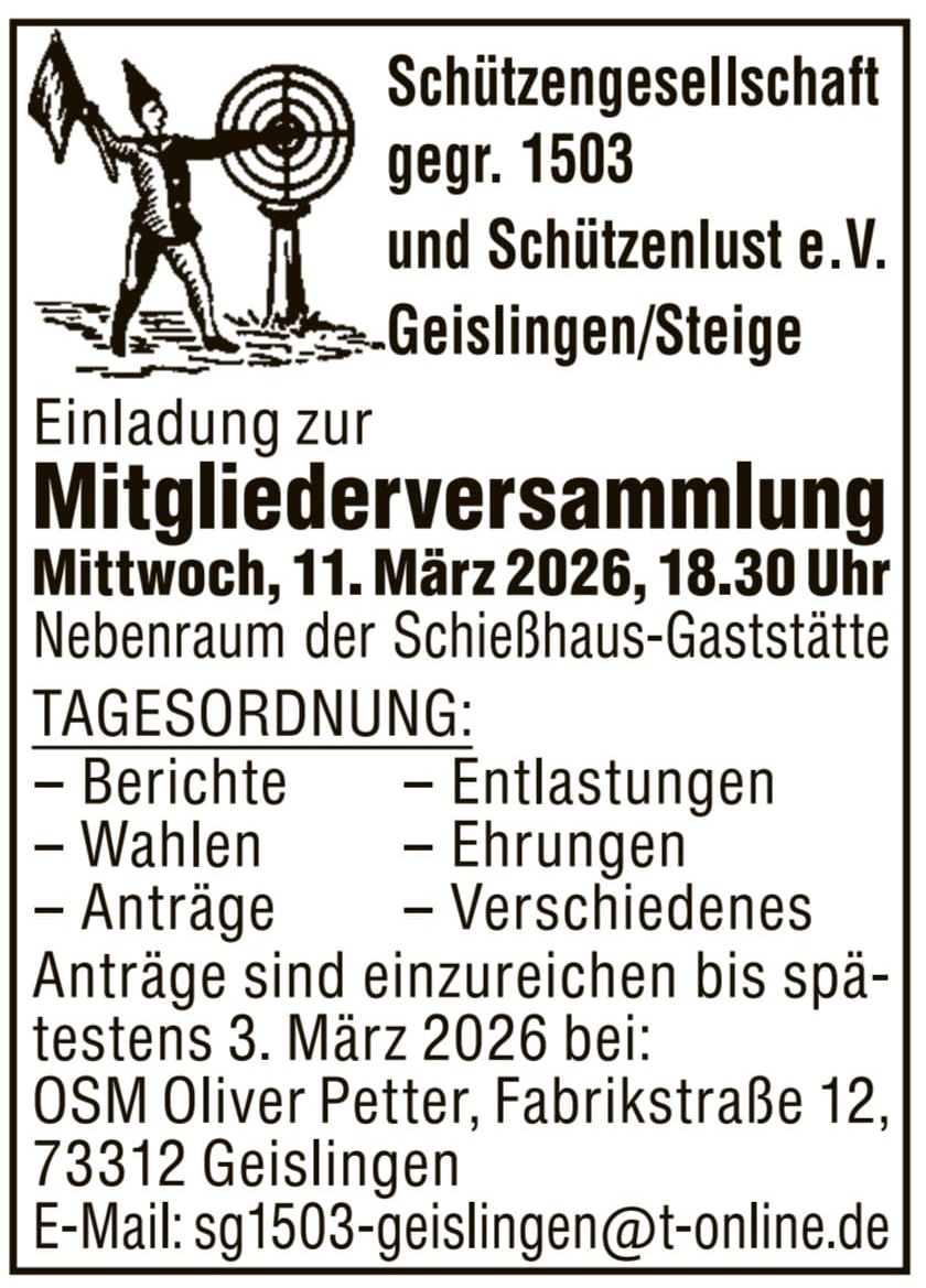 Mitgliederversammlung 2026